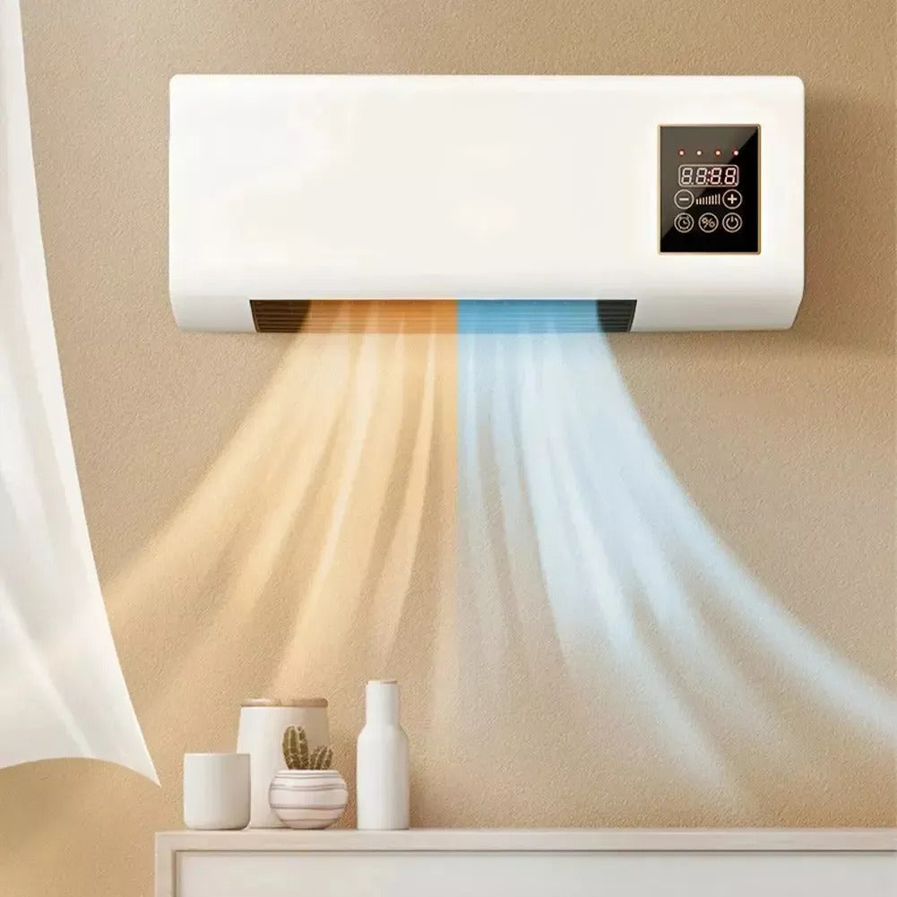 Calefactor de Pared 2 en 1 | Calor Rápido y Ventilación para Todo el Año
