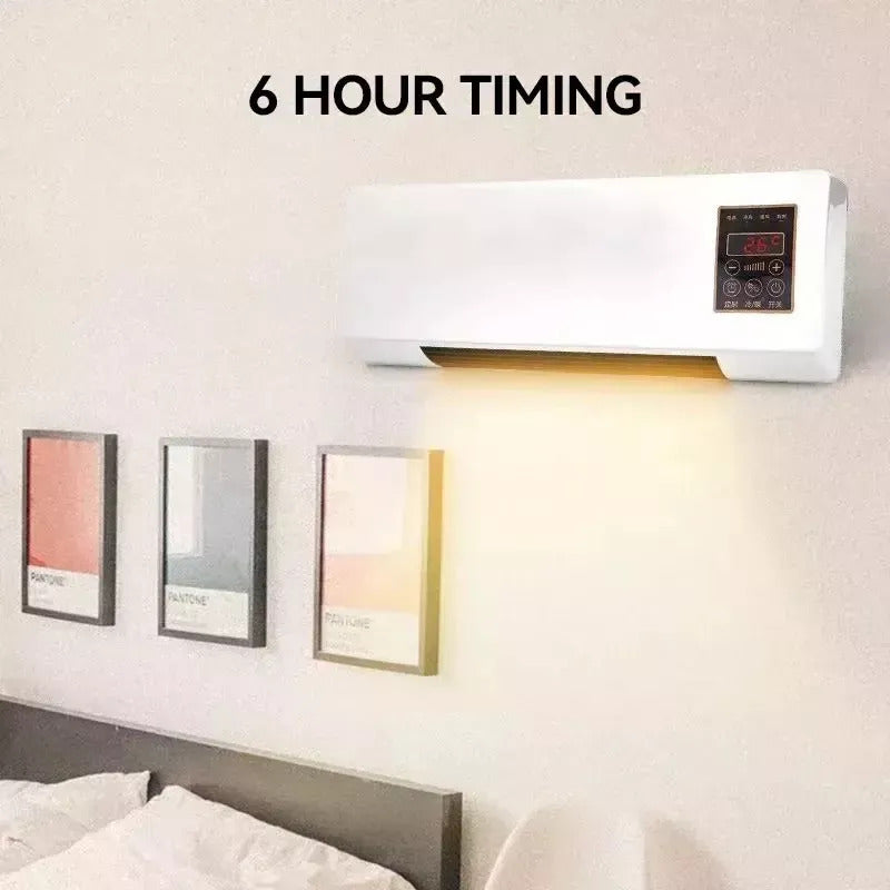 Calefactor de Pared 2 en 1 | Calor Rápido y Ventilación para Todo el Año