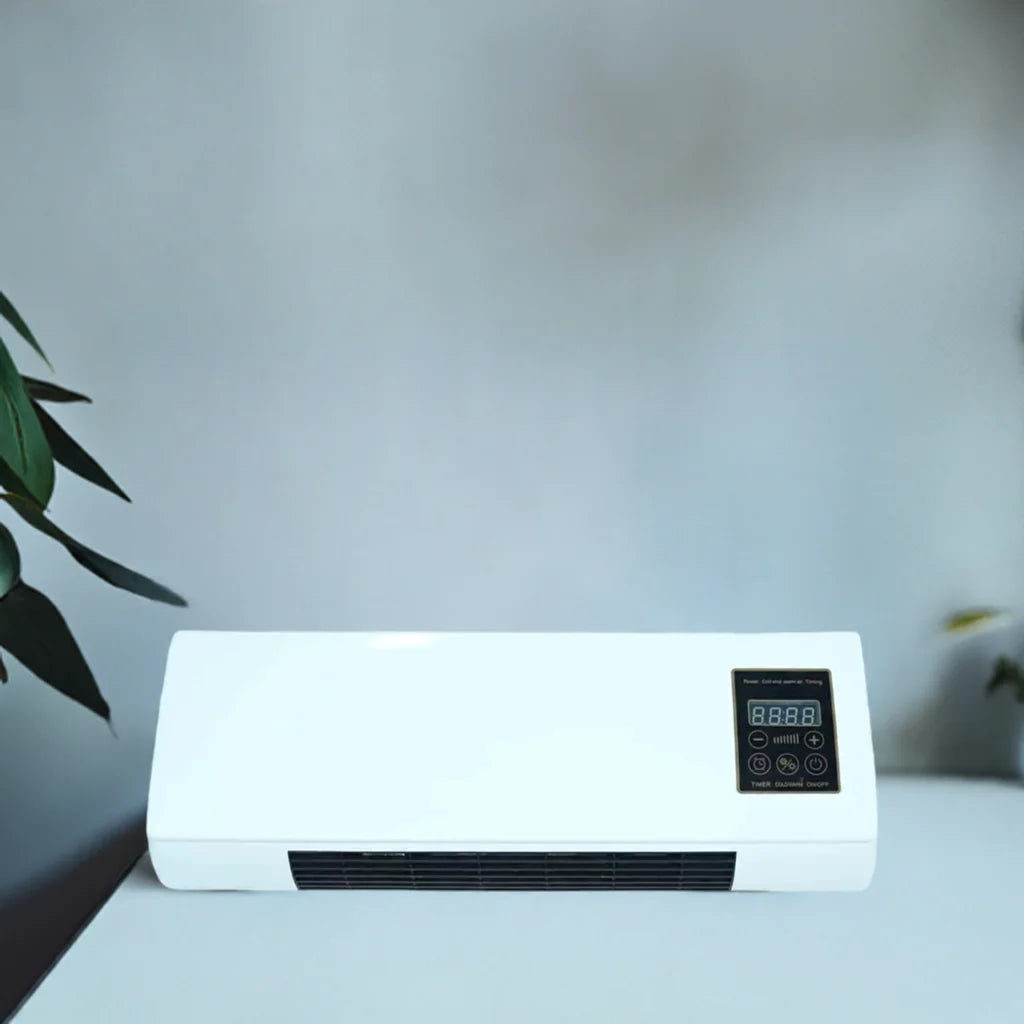 Calefactor de Pared 2 en 1 | Calor Rápido y Ventilación para Todo el Año